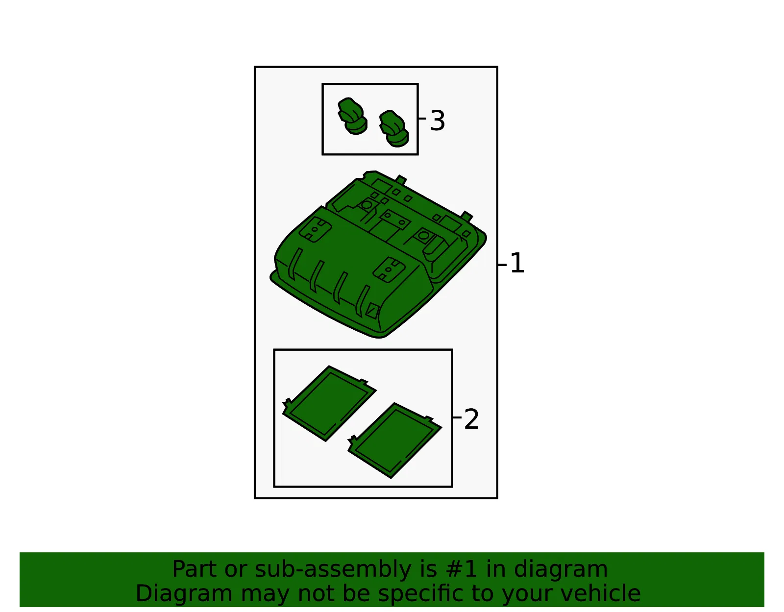 Overhead Console - Kia (92800 1U000H9) - view 3